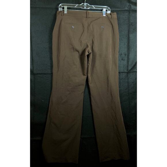 Express Womens Pants Brown Editor Wide Leg Mid Rise Career Stretch 8 Regular - Picture 10 of 12